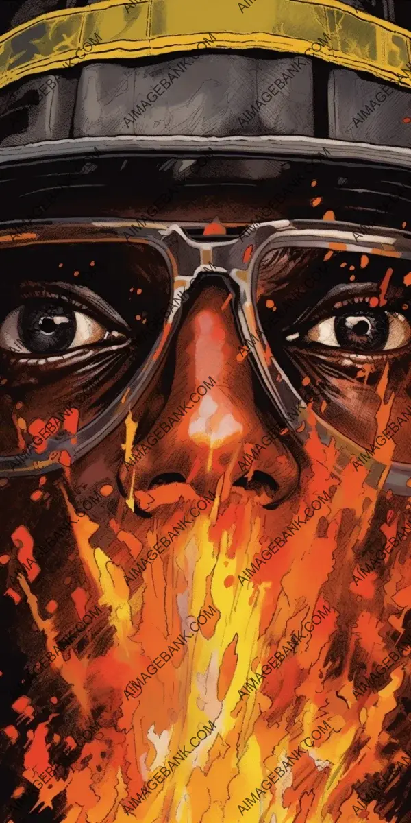 Burning Inferno: Firefighter&#8217;s Close Encounter