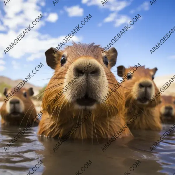 Capturing a gathering of sociable capybaras