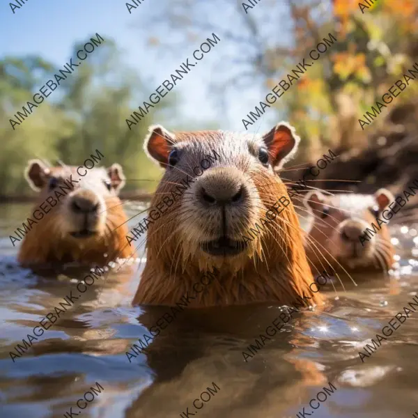 A frame for the sociable capybara gathering