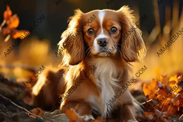 The adorable Cavalier King Charles Spaniel framed