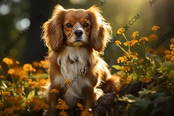 In a frame: the adorable Cavalier King Charles Spaniel