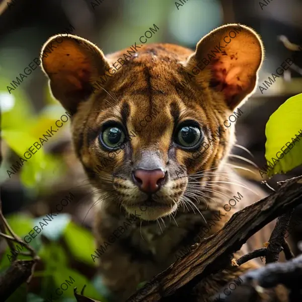 In a frame: elusive fossa, a stealthy cat-like carnivore