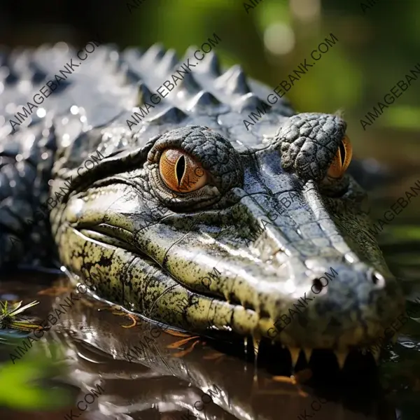 Gharial&#8217;s imposing fish-eating gaze beautifully captured