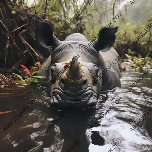 Capturing the critically endangered rhino sanctuary in a photograph