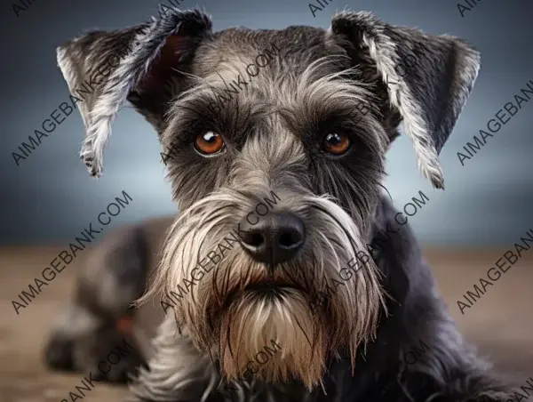 Miniature Schnauzer photographed beautifully