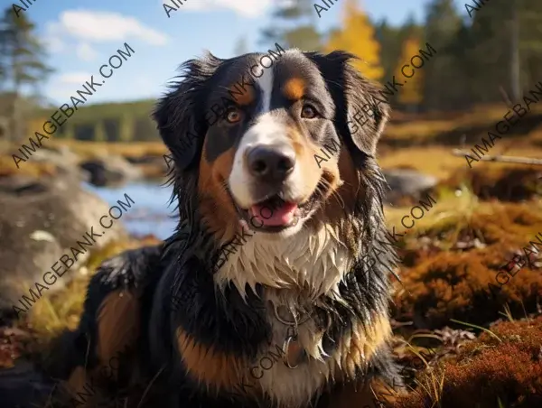 Bernese Mountain Dog captured beautifully