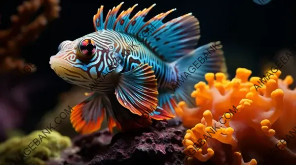 In a frame: the vibrant colors of the Mandarin fish captured in a photograph