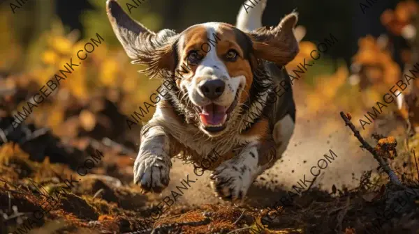 Framing the long ears of the Basset Hound