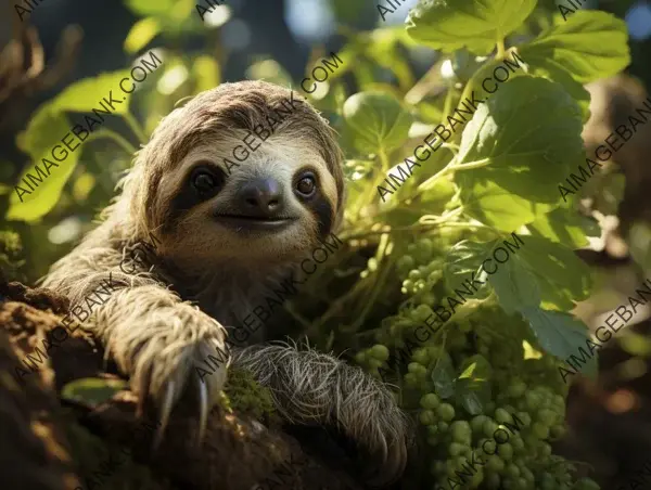 In a frame: the endearing sloth captured in a slow-motion lifestyle