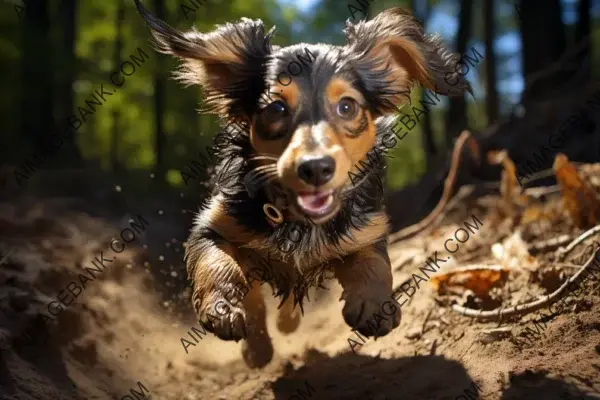 Playful Dachshund beautifully photographed