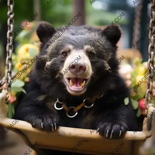 Binturong&#8217;s Playful Swing: Jungle Fun