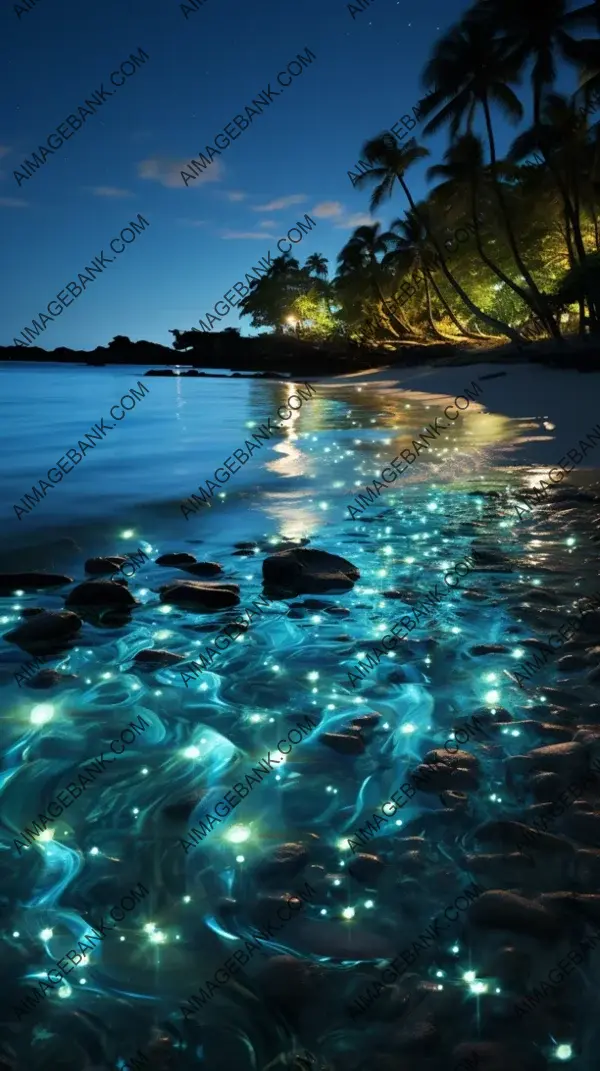 Glowing Bioluminescent Beach: Nature&#8217;s Light Show