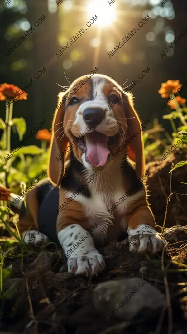 Charmed Basset Hound Puppies are Happy