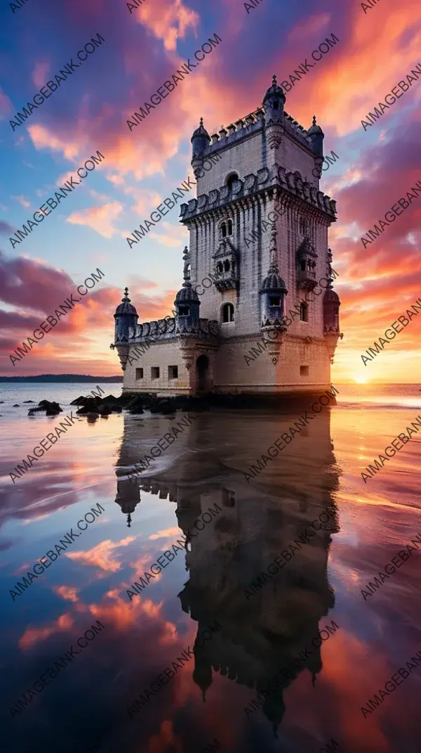 Historic Tower of Belem in Lisbon