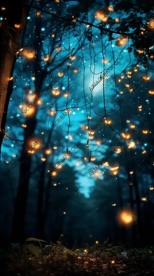 Embracing the Twilight: Luminous Fireflies Dance