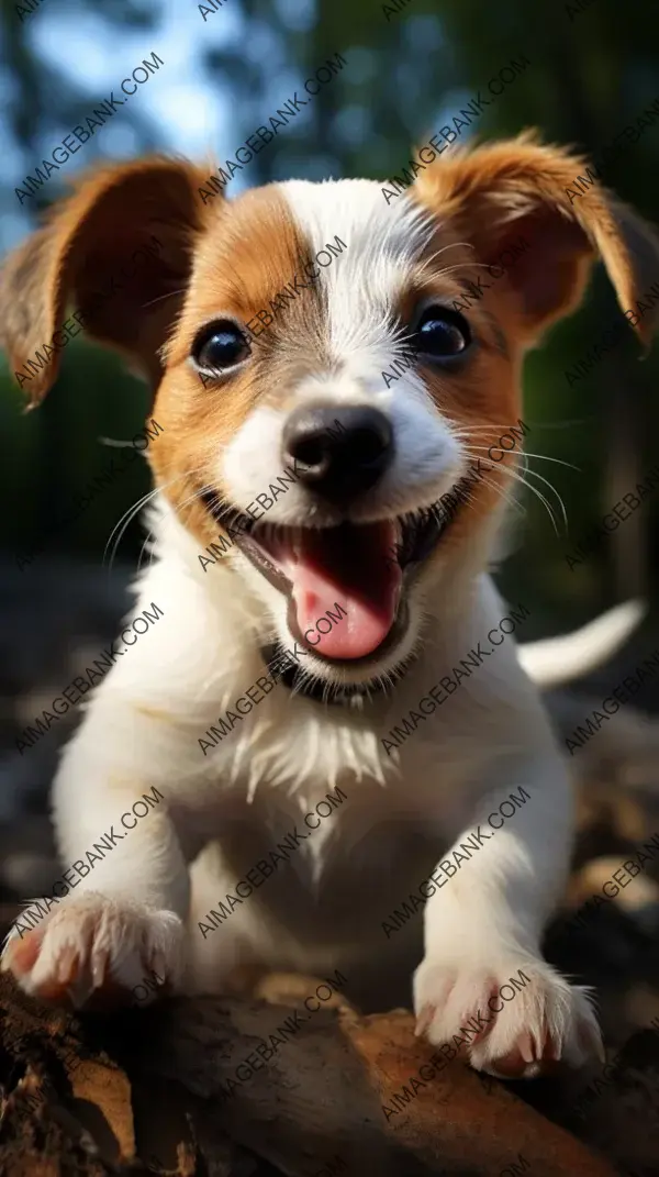 Terrier Puppy&#8217;s Playful Smile Delights