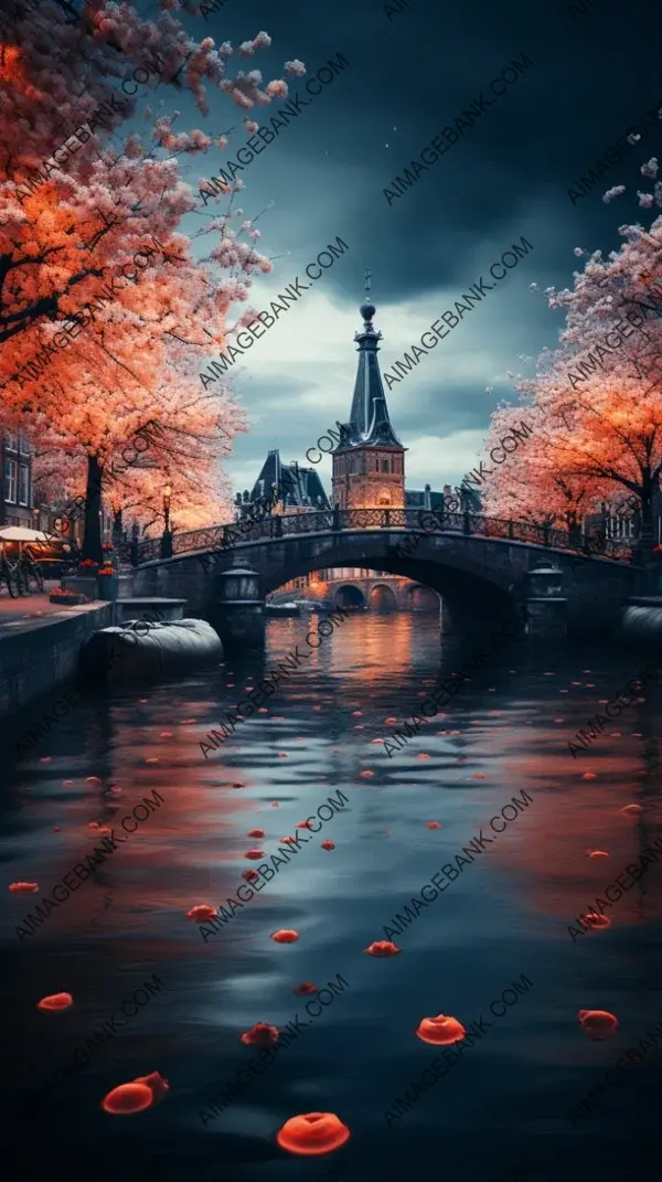 Amsterdam&#8217;s Beautiful Night Canals View