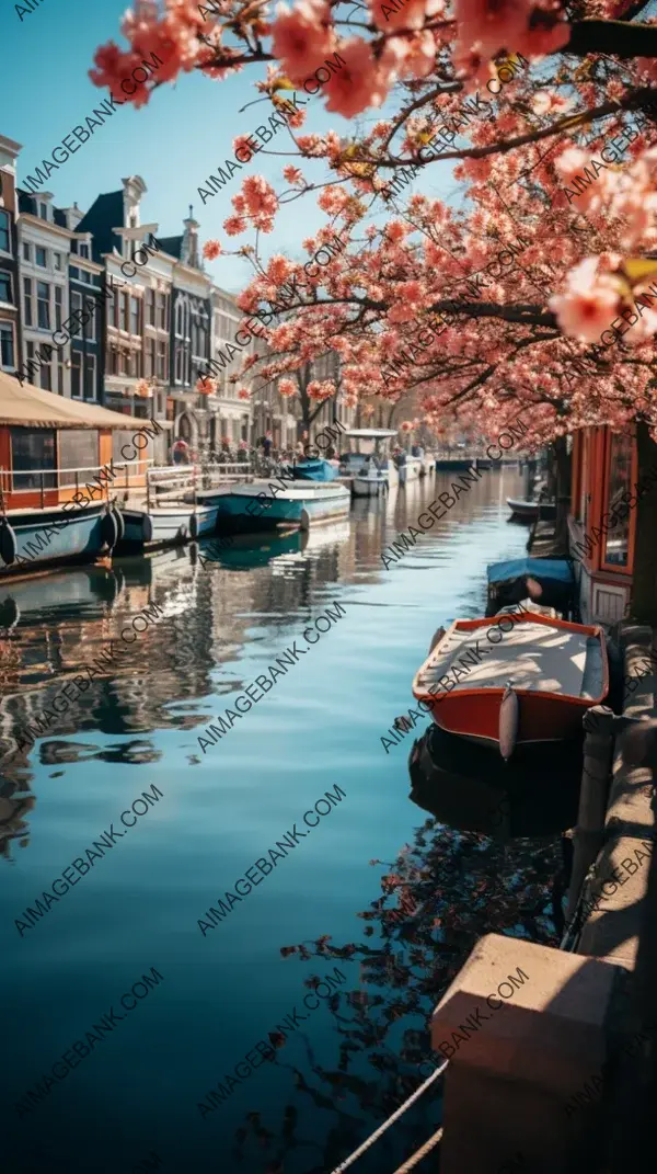 Picturesque Canals in Historic Amsterdam