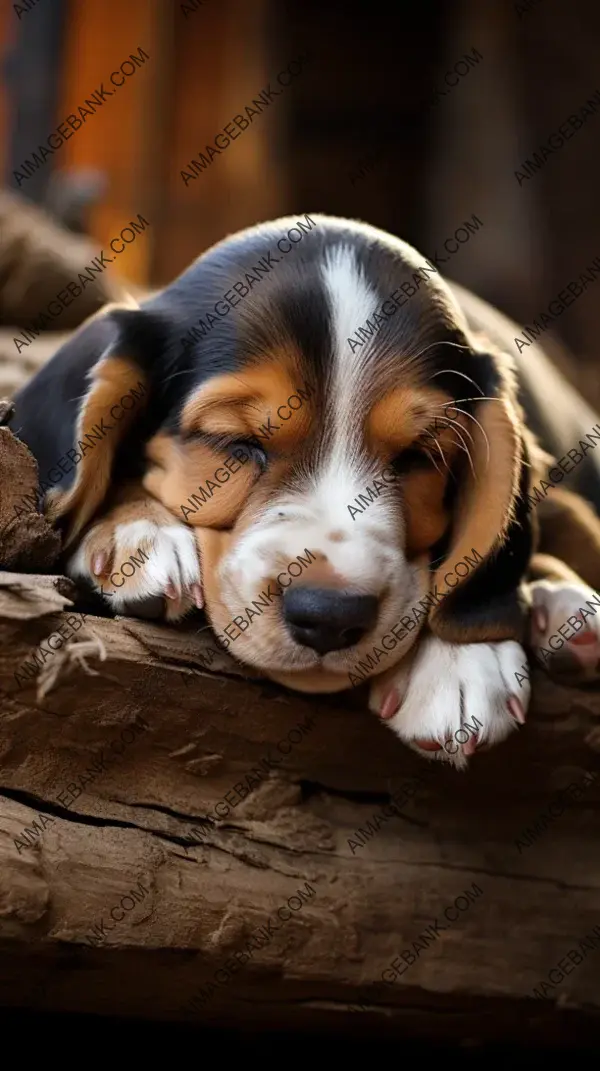 Aww-Worthy Moments: A Sleepy Basset Hound Puppy