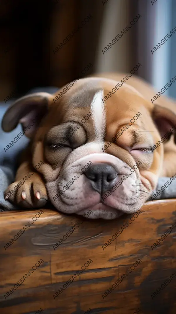 Capturing the Irresistible Smile of a Sleepy Bulldog Puppy