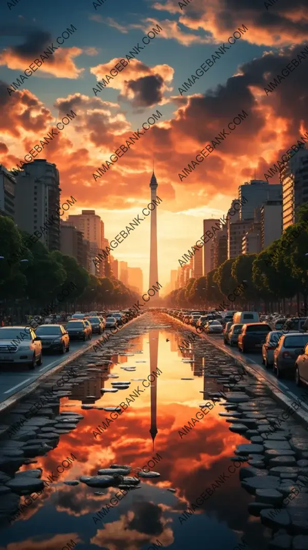 Iconic Obelisk in Buenos Aires