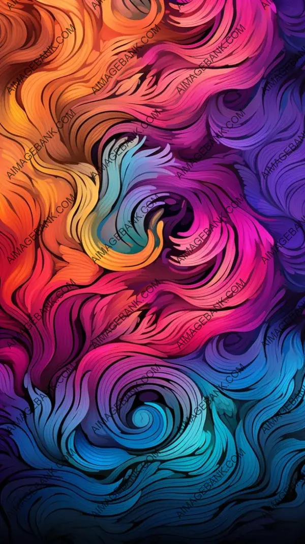 Background Chromatic Rhapsody: Dive into Swirling Colors