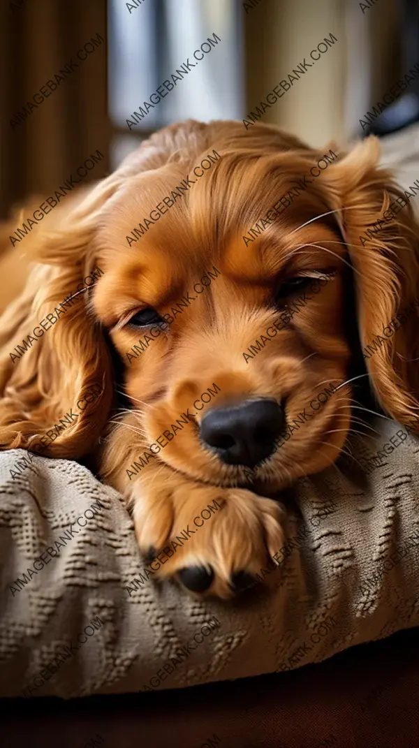 Cocker Spaniel&#8217;s Cozy Pose &#8211; Comfortable Cuddle