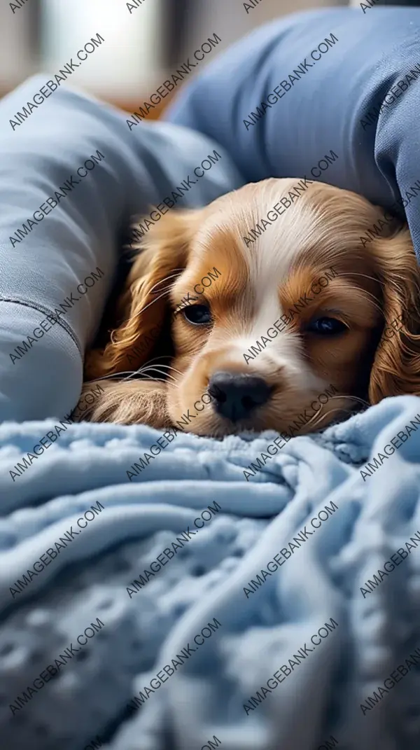 Spaniel&#8217;s Comforting Presence &#8211; Cuddled-Up Pet