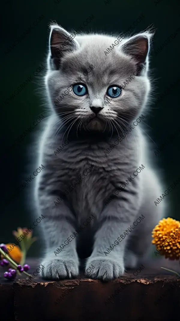 Elegant Chartreux Kitten &#8211; Admire the Elegance