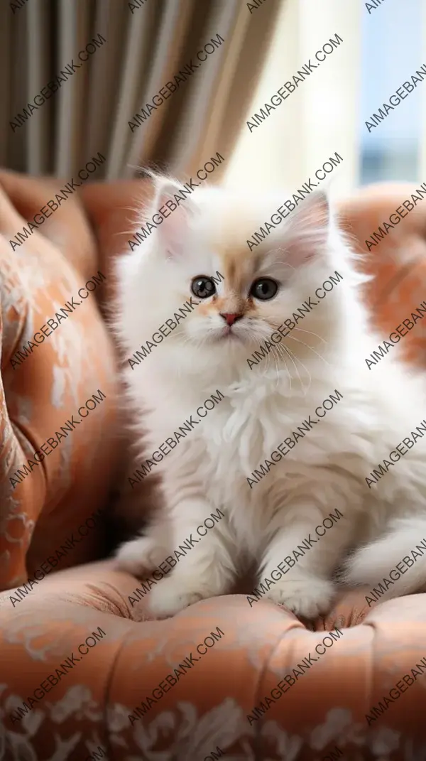 Charming Persian Kitten Charms with Elegance