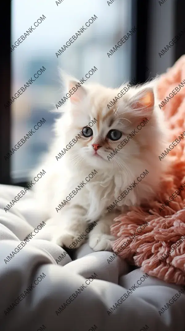 Adorable Persian Kitten in Elegant Pose