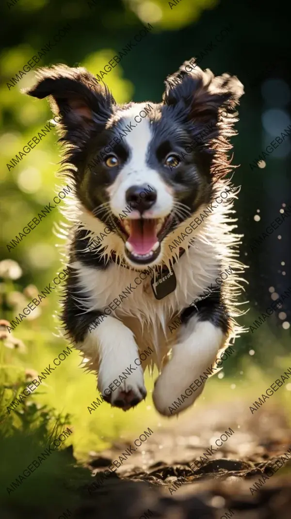 Active Border Collie Pup&#8217;s Energetic Moves