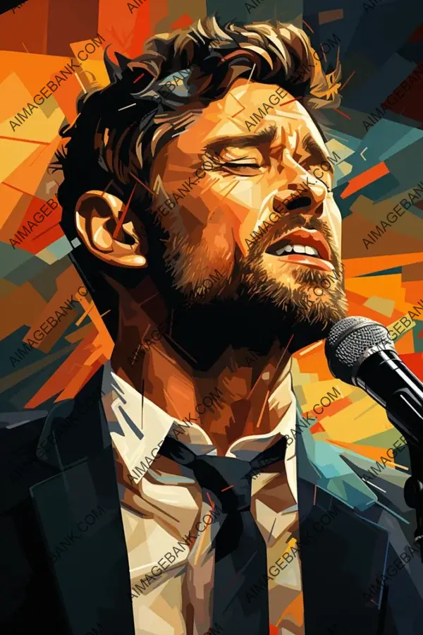 Design Energetic Justin Timberlake in Vector Illustration