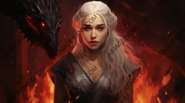 Design Empowering Daenerys Targaryen Portrait