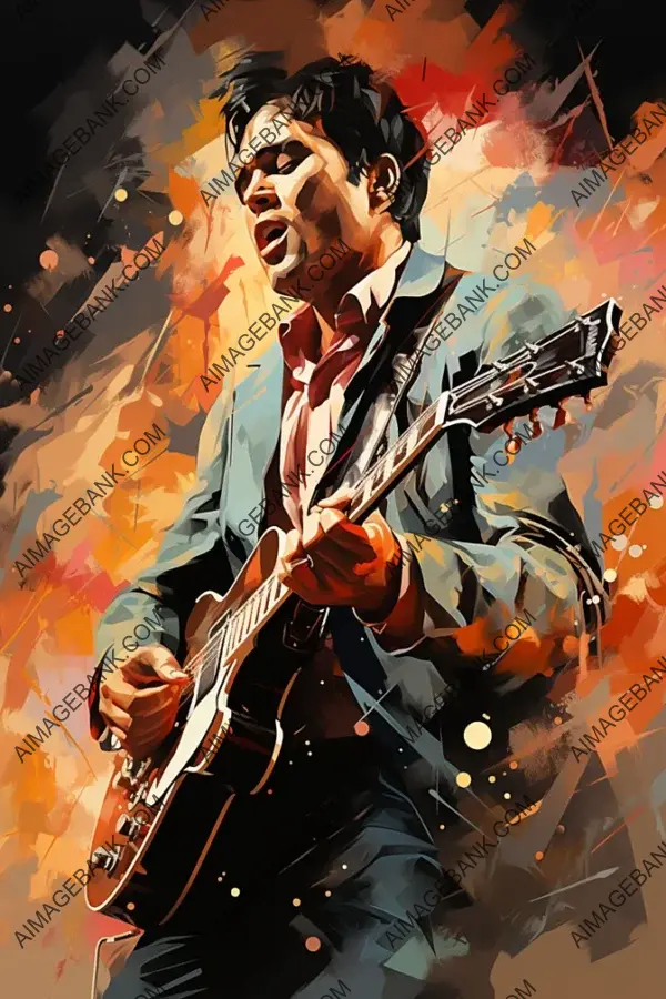 Craft Legendary Portrait of Elvis Presley in Vector