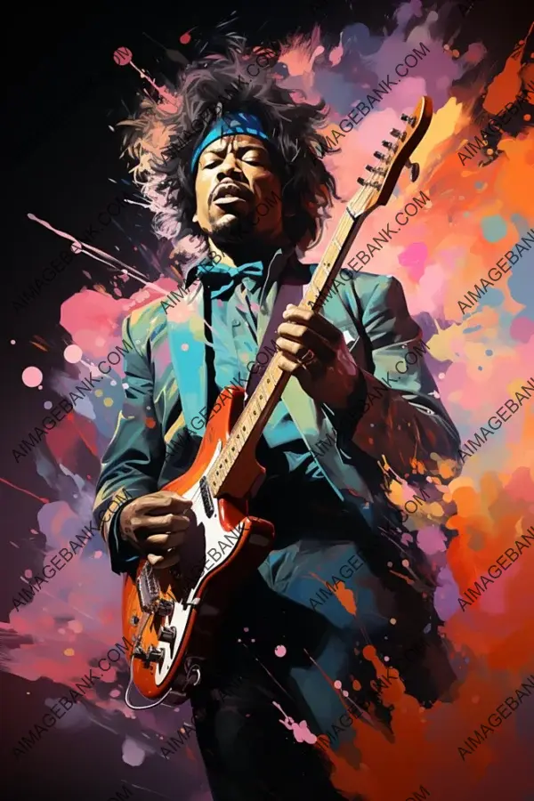 Design Iconic Jimi Hendrix in Vector Illustration