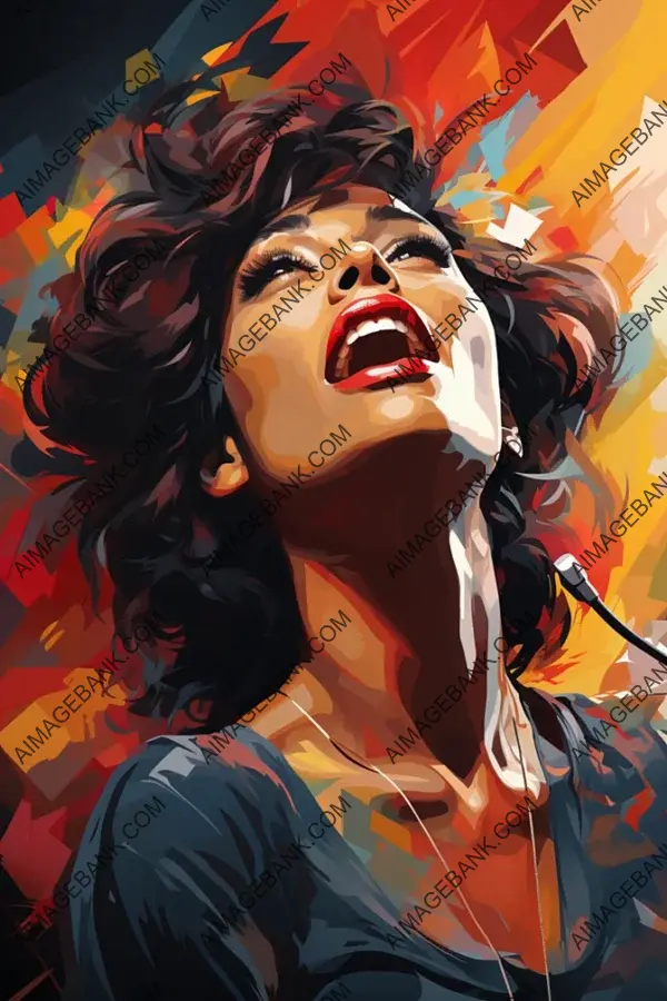 Create Whitney Houston&#8217;s Iconic Voice in Vector Illustration