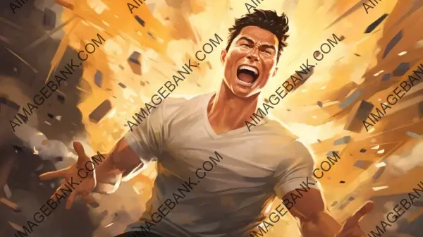 Craft Playful Portrait of Cristiano Ronaldo