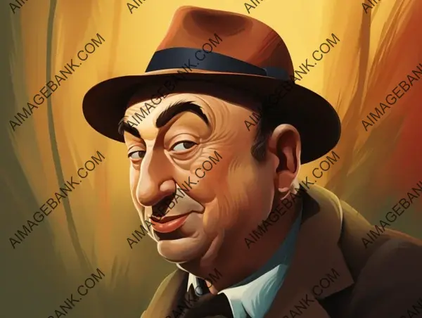 Create Expressive Portrait of Pablo Neruda