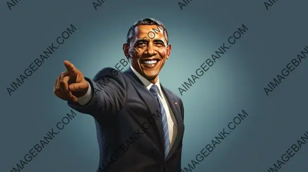 Craft Cartoonish Caricature of Barack Obama