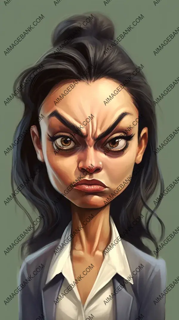 Mila kuniss caricature art: Whimsical Art with a Twist.