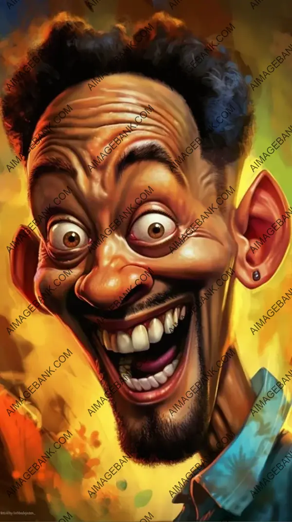 Will smiths caricature art: Dynamic Expression of Charisma.