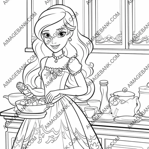 Create a colorful masterpiece as you bring Barbie&#8217;s cooking adventure to life through coloring.