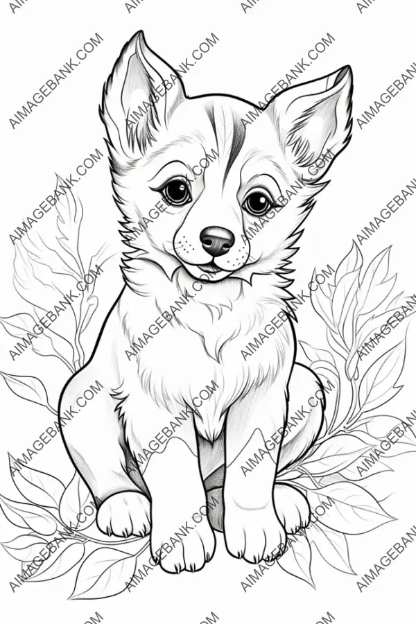 Puppy Love: Printable Coloring Adventure