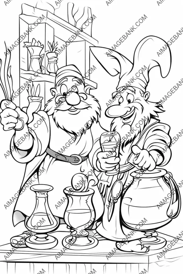 Asterix and Obelix uncovering hidden treasure