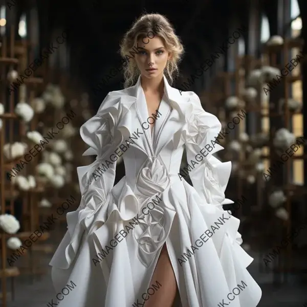 Emma Whites&#8217; bride Renaissance merge cyber aesthetics redefine bridal fashion.