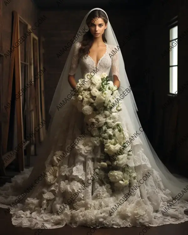 Lace wedding dresses radiate elegance and grace on the bride&#8217;s special day.