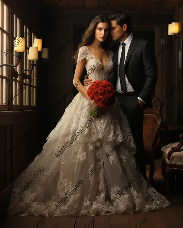 Lace wedding dresses evoke a sense of nostalgia and timeless beauty.