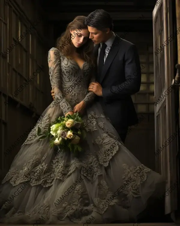 The lace wedding dresses exude romantic charm and sophistication.