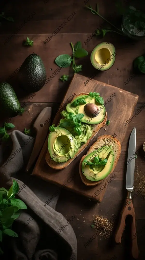 Experience the symphony of flavors as avocado toast is spread evenly.